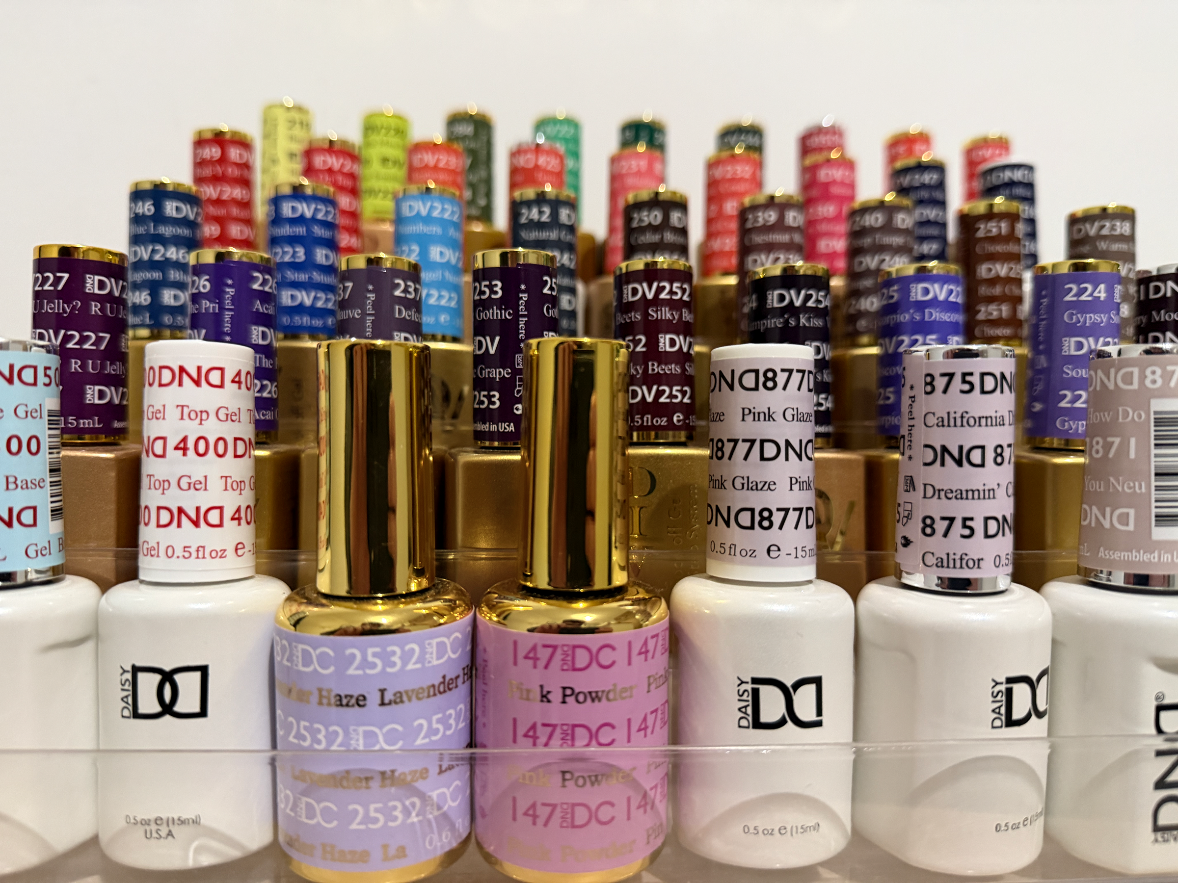 Curated gel polish colour collection