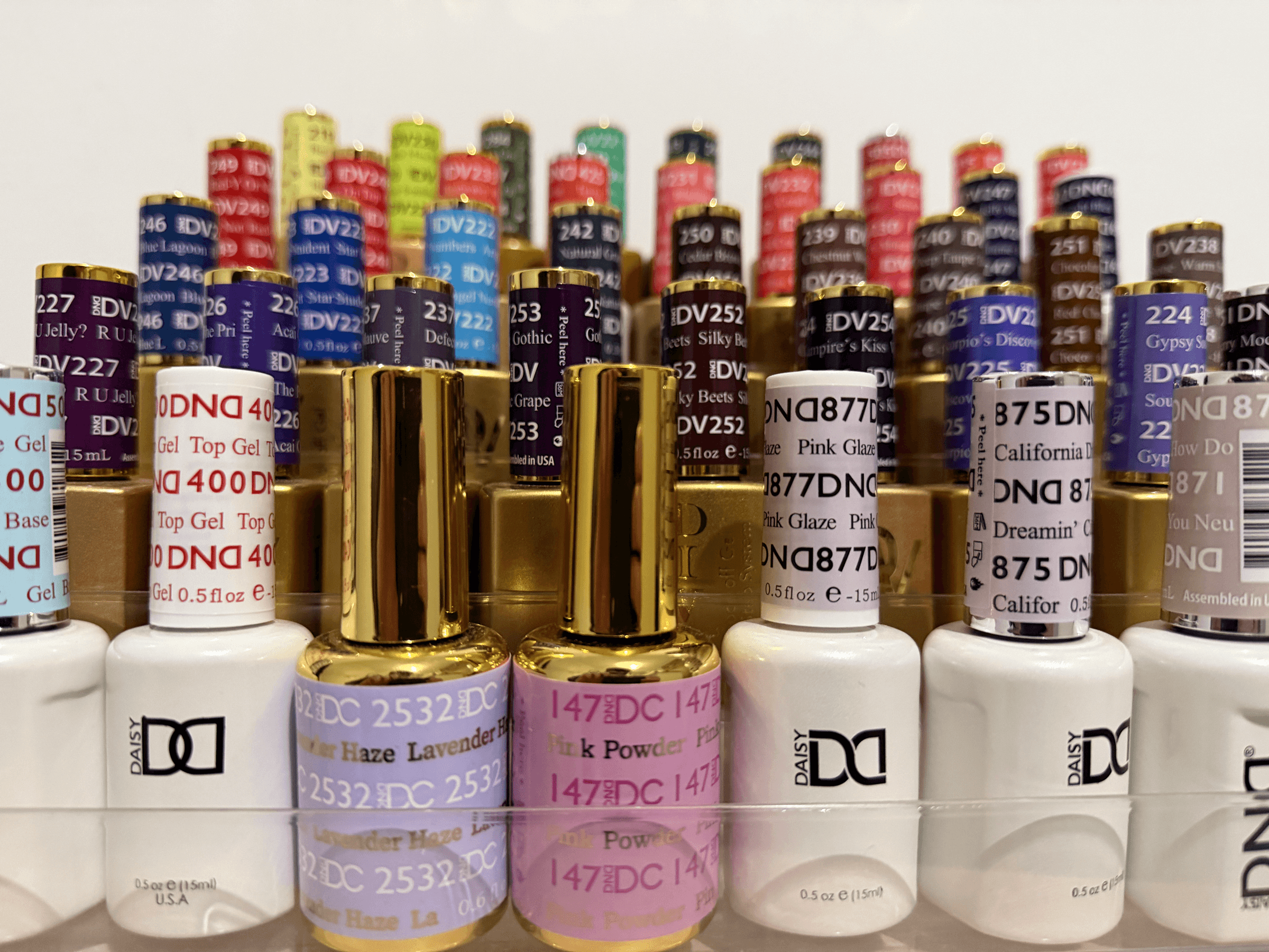 Curated gel polish colour collection