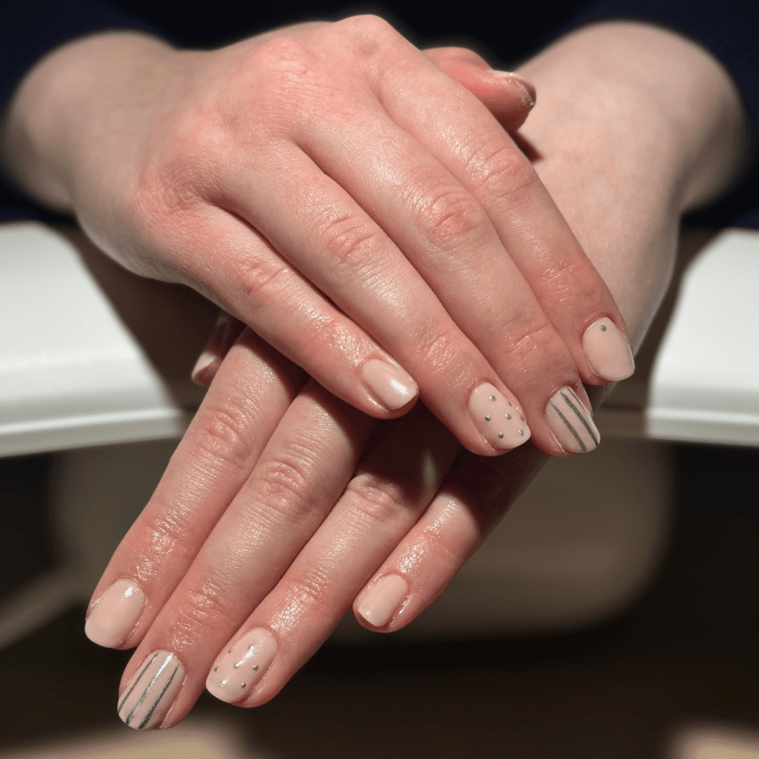 Silver Nail Art